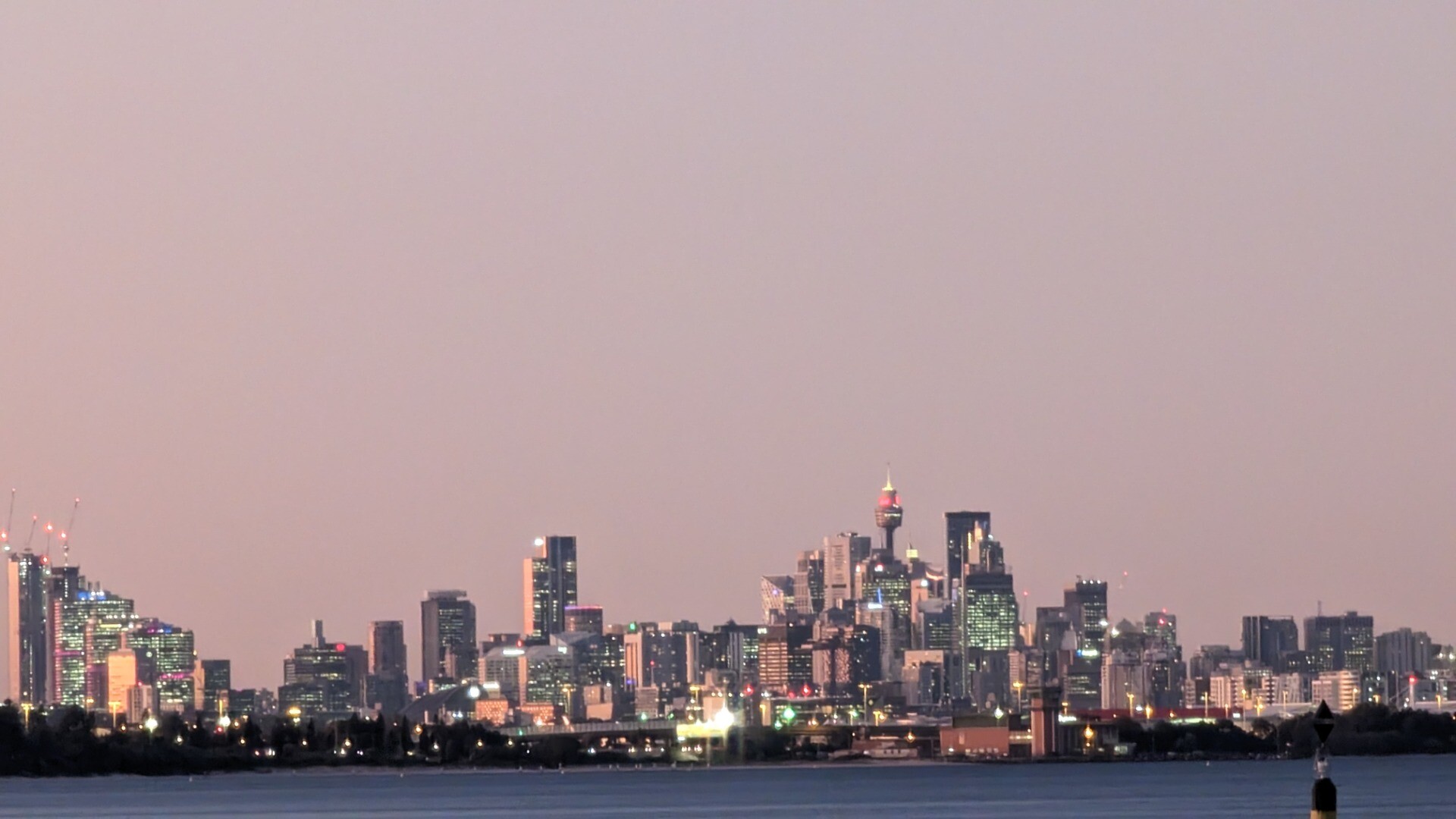 Sydney skyline at night 