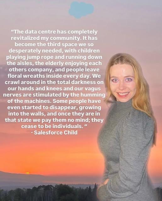 Image of a blonde-haired young woman, possibly insane, with scary red-rimmed eyes staring directly at the camera in a manner that will haunt your dreams.