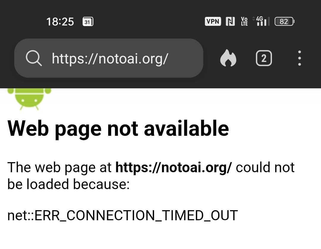 Webpage not available